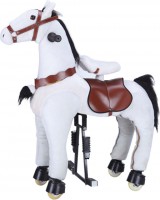 HOPSACÍ JEZDÍCÍ KONÍK PONY BÍLÝ XL | WALKING PONY HORSE WHITE XL