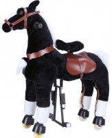 HOPSACÍ JEZDÍCÍ KONÍK PONY ČERNÝ XL | WALKING PONY HORSE BLACK XL 