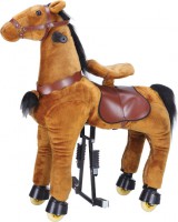 HOPSACÍ JEZDÍCÍ KONÍK PONY HNĚDÝ XL | WALKING PONY BROWN XL
